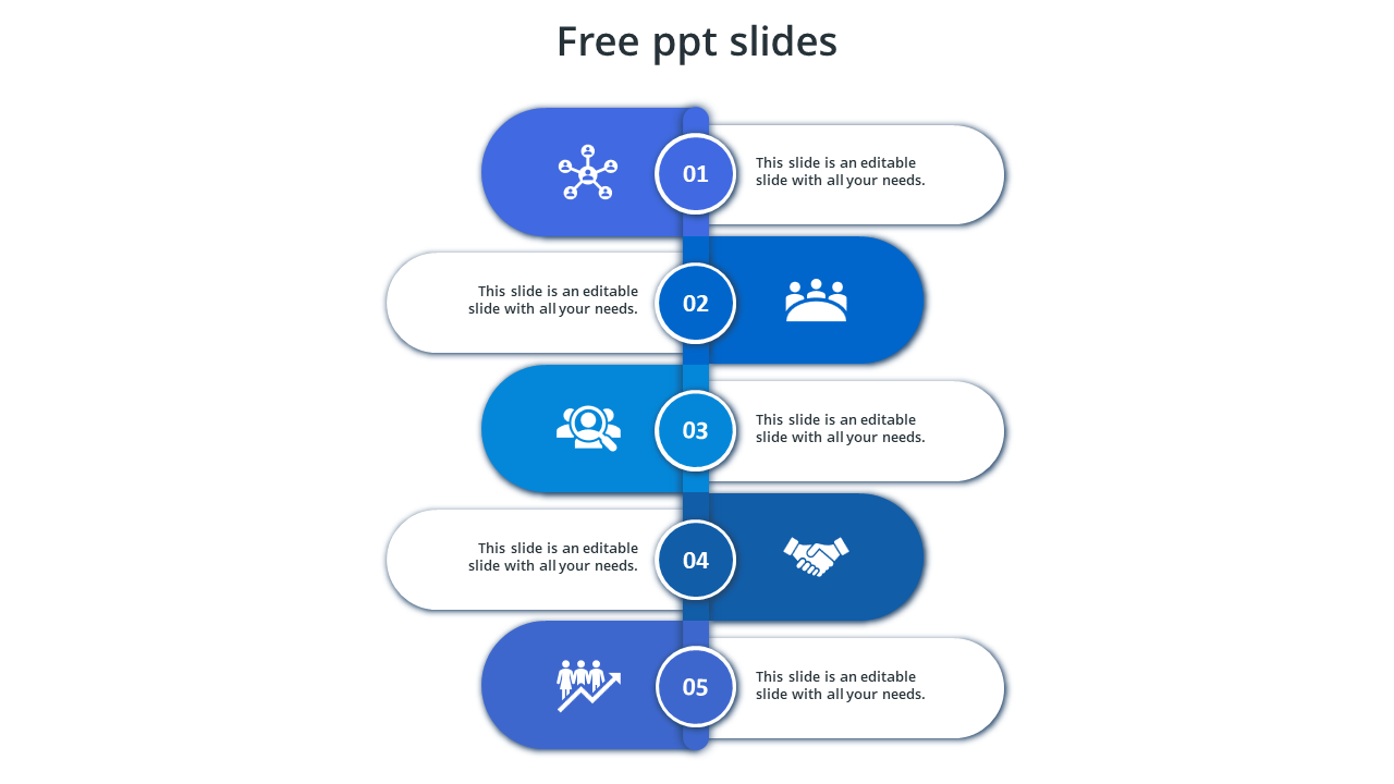 free ppt slides-blue